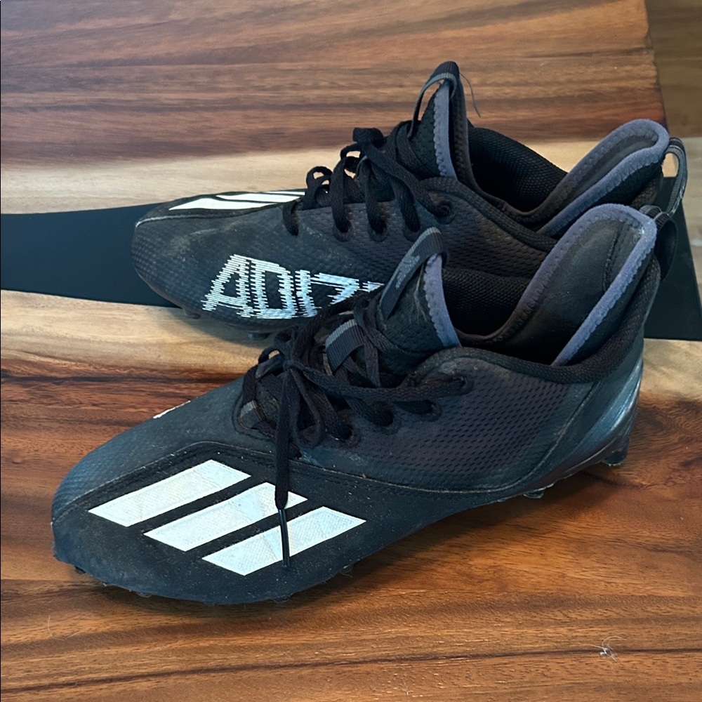 Adidas Kids Black and White football cleats